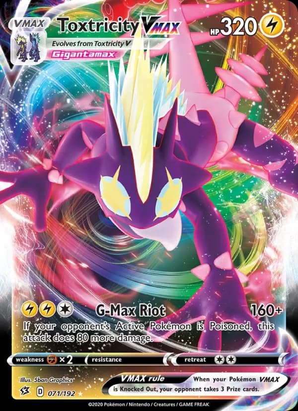 Toxtricity VMAX — Rebel Clash, Holo Rare VMAX