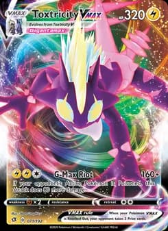 Toxtricity VMAX — Rebel Clash — Holo Rare VMAX