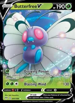 Butterfree V — Darkness Ablaze — Holo Rare V