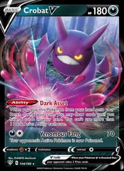 Crobat V — Darkness Ablaze — Holo Rare V