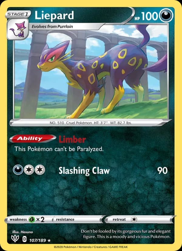 Liepard — Darkness Ablaze, Rare