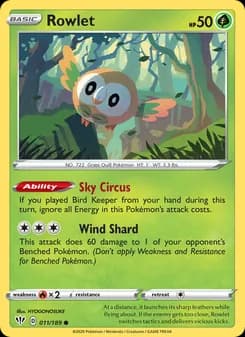 Rowlet — Darkness Ablaze — Common