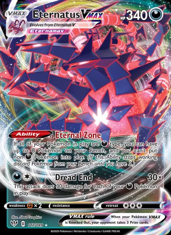 Eternatus VMAX — Darkness Ablaze, Holo Rare VMAX
