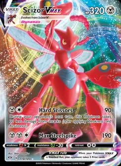 Scizor VMAX — Darkness Ablaze — Holo Rare VMAX