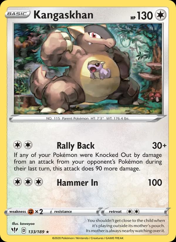 Kangaskhan — Darkness Ablaze, Holo Rare