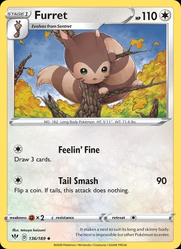 Furret — Darkness Ablaze, Uncommon