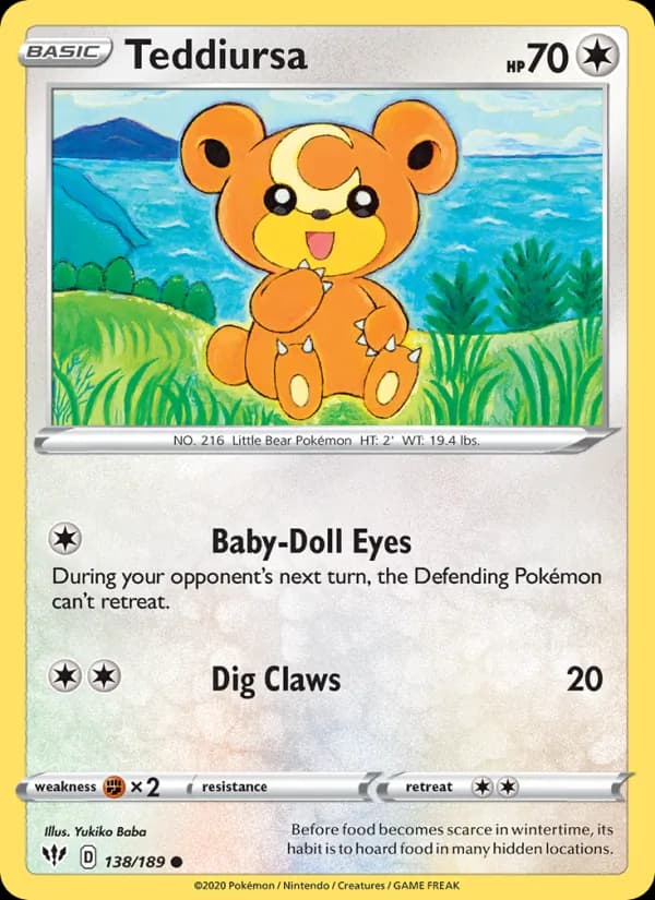 Teddiursa — Darkness Ablaze, Common