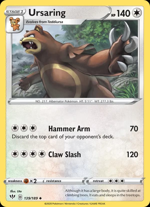 Ursaring — Darkness Ablaze, Uncommon