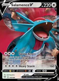 Salamence V — Darkness Ablaze — Holo Rare V