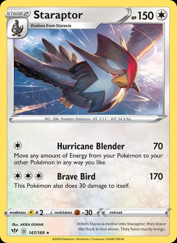 Staraptor — Darkness Ablaze, Rare