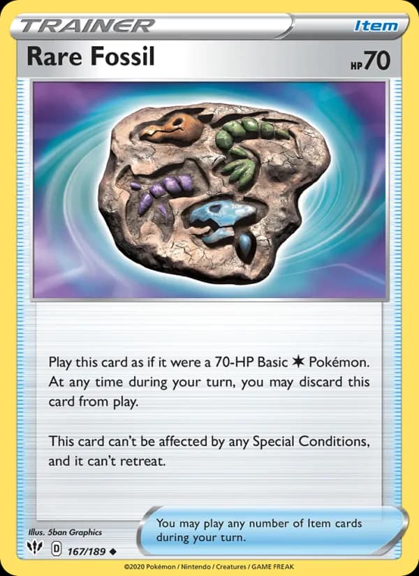 Rare Fossil — Darkness Ablaze, Uncommon