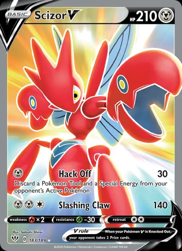 Scizor V — Darkness Ablaze, Ultra Rare