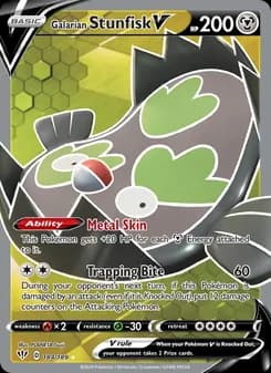 Galarian Stunfisk V — Darkness Ablaze — Ultra Rare
