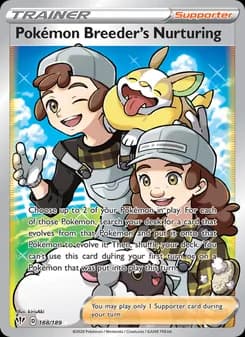 Pokémon Breeder's Nurturing — Darkness Ablaze — Ultra Rare