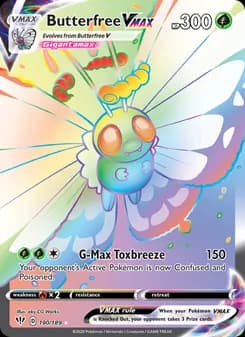 Butterfree VMAX — Darkness Ablaze — Secret Rare