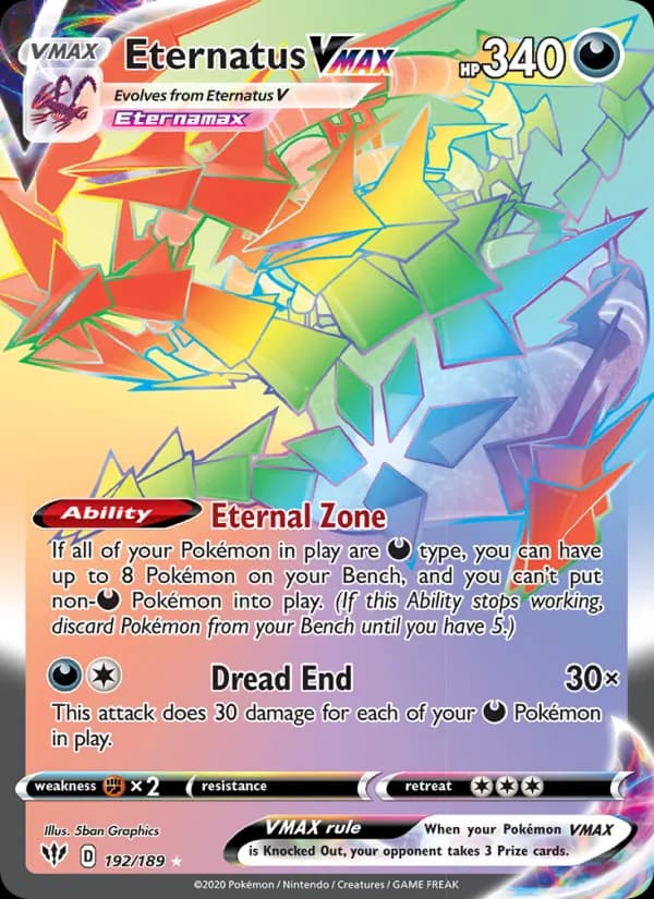 Eternatus VMAX — Darkness Ablaze, Secret Rare