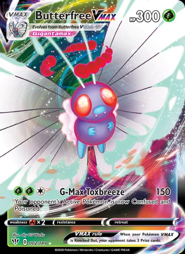 Butterfree VMAX — Darkness Ablaze, Holo Rare VMAX