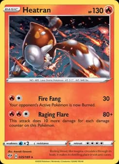 Heatran — Darkness Ablaze — Holo Rare