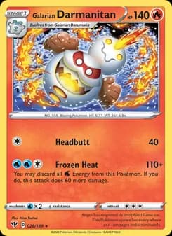 Galarian Darmanitan — Darkness Ablaze — Rare