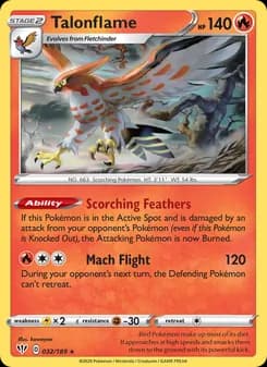Talonflame — Darkness Ablaze — Rare