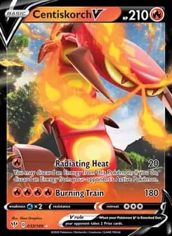 Centiskorch V — Darkness Ablaze — Holo Rare V