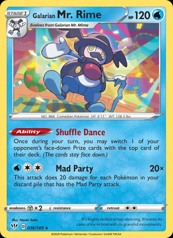 Galarian Mr. Rime — Darkness Ablaze, Rare