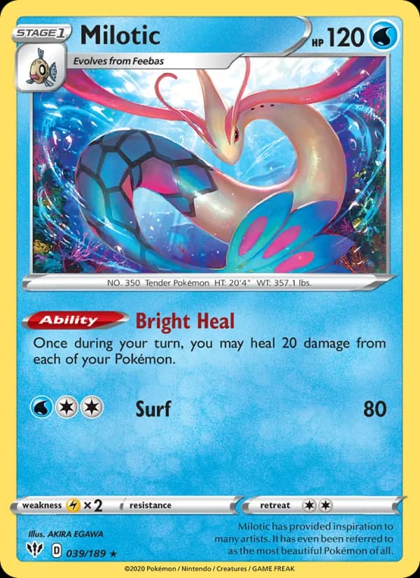 Milotic — Darkness Ablaze, Holo Rare