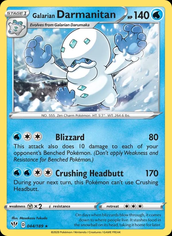Galarian Darmanitan — Darkness Ablaze, Rare