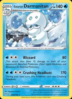 Galarian Darmanitan — Darkness Ablaze — Rare