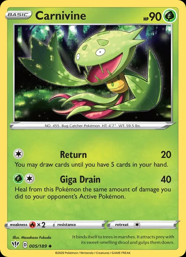 Carnivine — Darkness Ablaze, Uncommon