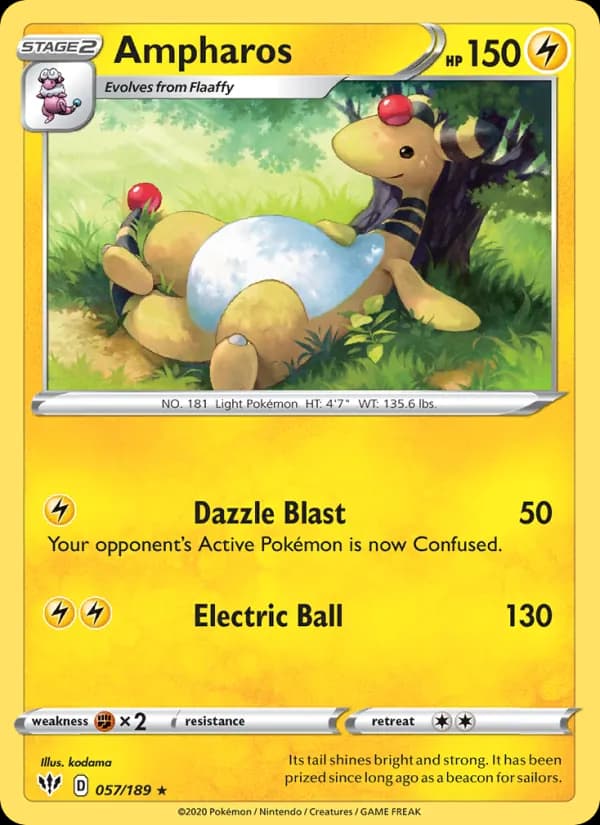 Ampharos — Darkness Ablaze, Rare
