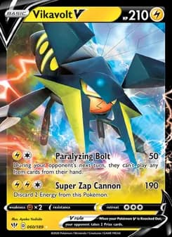 Vikavolt V — Darkness Ablaze — Holo Rare V