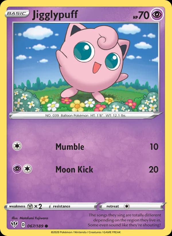 Jigglypuff — Darkness Ablaze, Common