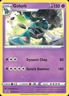 Golurk — Darkness Ablaze — Rare