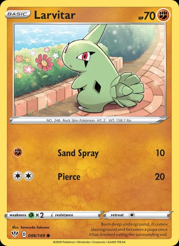 Larvitar — Darkness Ablaze, Common