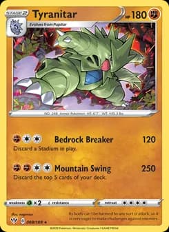 Tyranitar — Darkness Ablaze — Holo Rare