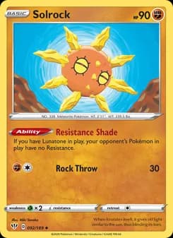 Solrock — Darkness Ablaze — Uncommon