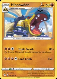 Hippowdon — Darkness Ablaze — Rare