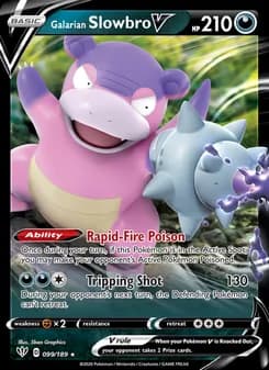 Galarian Slowbro V — Darkness Ablaze — Holo Rare V