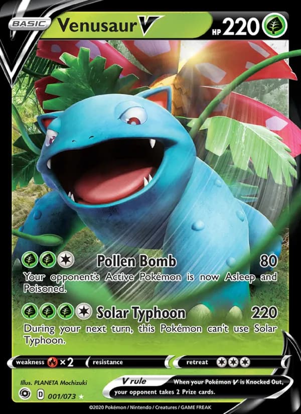 Venusaur V — Champion's Path, Holo Rare V
