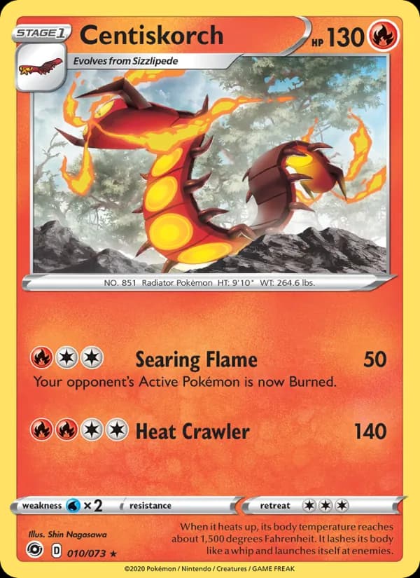 Centiskorch — Champion's Path, Holo Rare