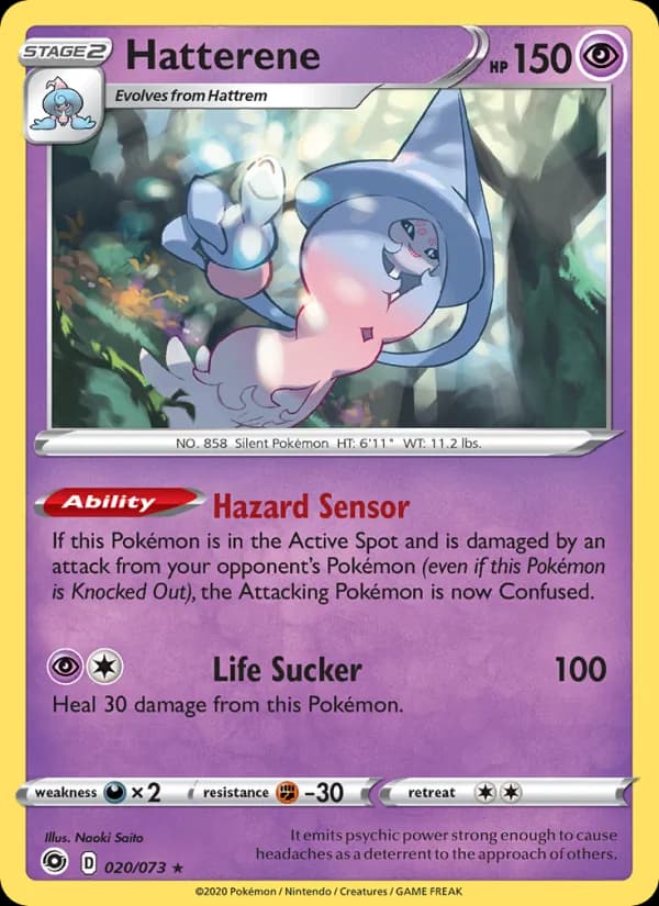Hatterene — Champion's Path, Holo Rare