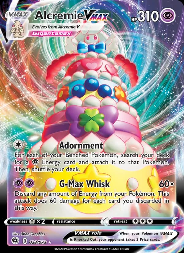 Alcremie VMAX — Champion's Path, Holo Rare VMAX