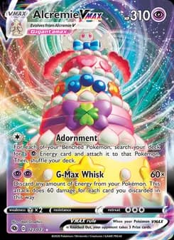 Alcremie VMAX — Champion's Path — Holo Rare VMAX