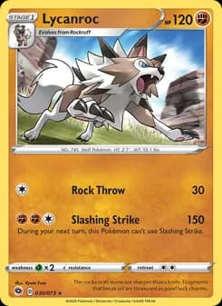 Lycanroc — Champion's Path — Holo Rare