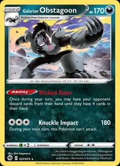 Galarian Obstagoon — Champion's Path — Holo Rare