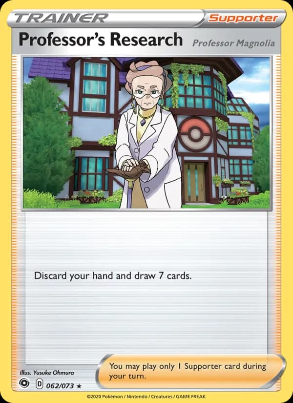 Professor's Research (Professor Magnolia) — Champion's Path, Holo Rare
