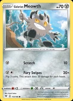 Galarian Meowth — Vivid Voltage — Common