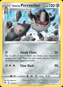 Galarian Perrserker — Vivid Voltage — Rare