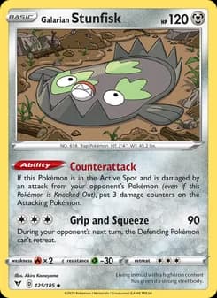 Galarian Stunfisk — Vivid Voltage — Uncommon